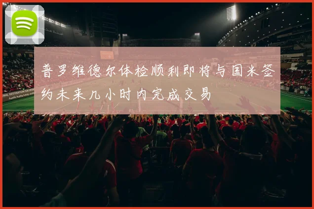 普罗维德尔体检顺利即将与国米签约未来几小时内完成交易